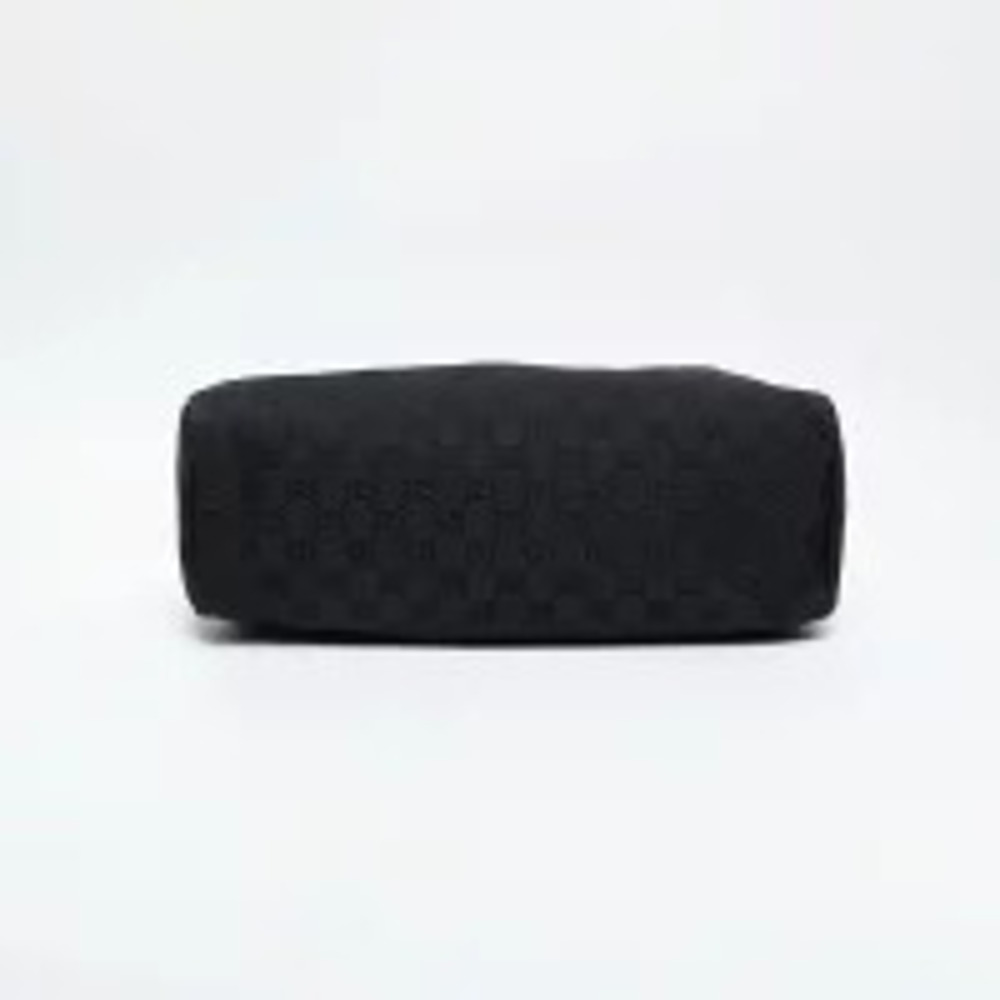 Gucci Canvas Handbag Black Bamboo GG - Picture 8 of 13